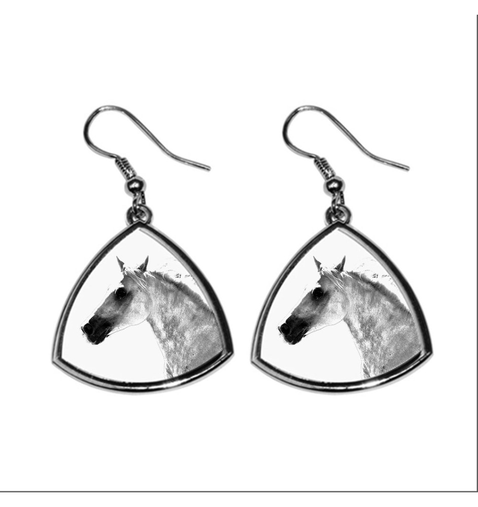 Barb Horse - earrings with a horse, hanging earrings with a picture, personalized jewelry with Art-Dog brand print