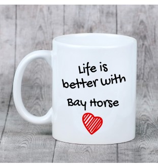 Bay Horse - mug with a horse, mug with a photo, personalized gift from the Art-Dog brand