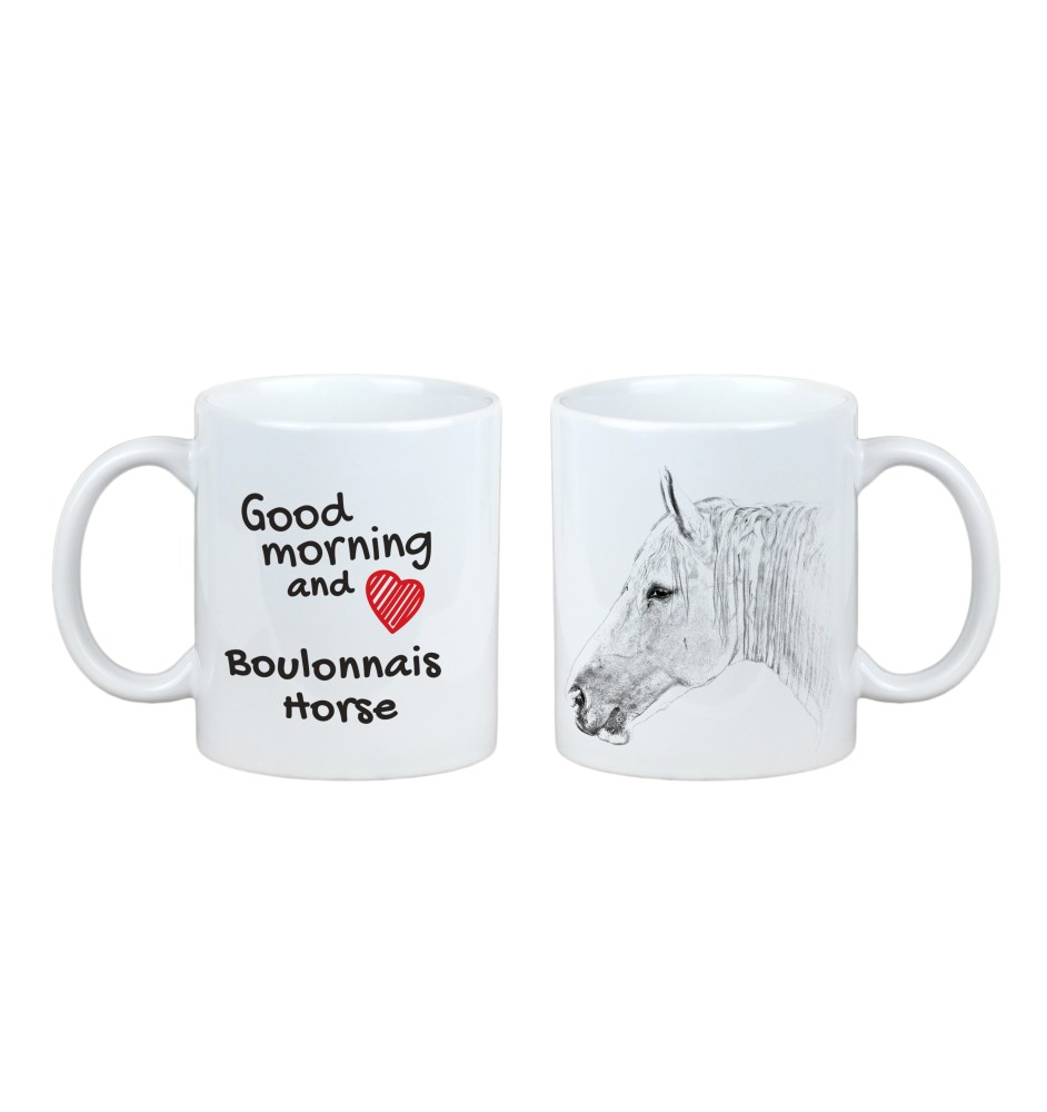 Cheval Boulonnais - tasse avec chien, tasse personnalisée avec impression, cadeau classique pour tous de la marque Art-Dog