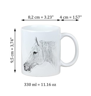 Cheval Boulonnais - tasse avec chien, tasse personnalisée avec impression, cadeau classique pour tous de la marque Art-Dog