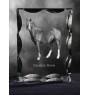 Kanadisches Pferd - crystal with a picture of a horse, glass statuette with a picture, unique frame with a picture from Art-Dog brand