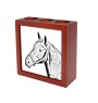 Danish Warmblood - pen holder with a horse, desk organizer with a print, personalized desk decoration from the Art-Dog brand