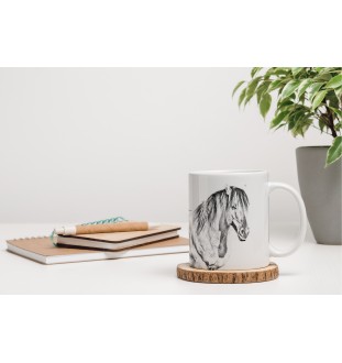 Cheval Henson - tasse avec un cheval, une tasse charmante avec une illustration, un cadeau avec votre photo de la marque Art-Dog