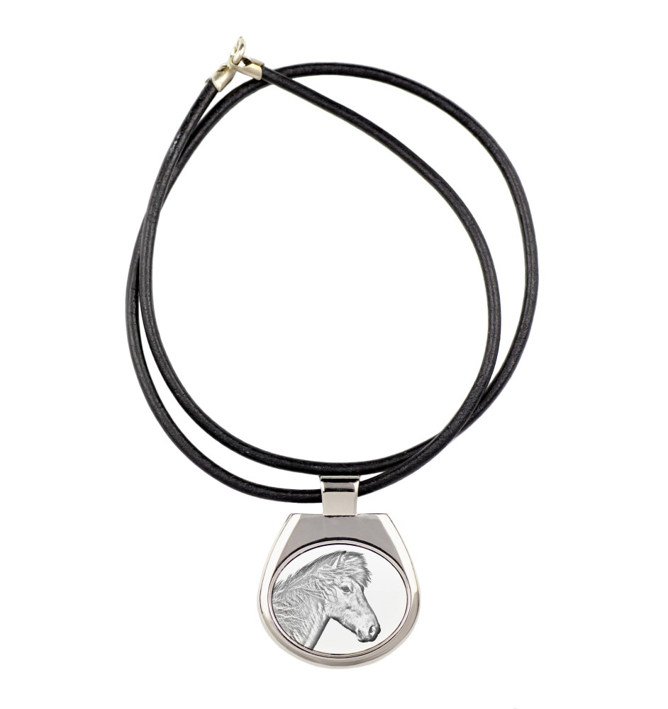 Cheval islandais - collier avec un cheval, pendentif personnalisé avec une photo, un collier unique pour femmes et hommes de la marque Art-Dog