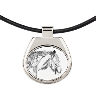 Shire Horse - horse necklace, personalized pendant with a photo, unique necklace for women and men by Art-Dog brand