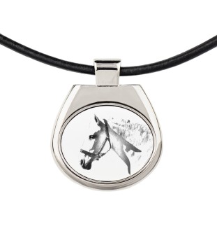 Spanish Norman - horse necklace, personalized pendant with a photo, unique necklace for women and men by Art-Dog brand