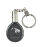 Normand espagnol - pendant with a picture of a horse, crystal key ring in a gift box, unique gift by Art-Dog brand