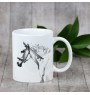 Spanish Norman - cup with a horse, a cheerful cup for a dog lover, a personalized gift from the Art-Dog brand