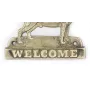 Bull Terrier, Bully - a door sign with a dog, a brass welcome plaque, a unique sign with the inscription Welcome from the Art-Dog brand