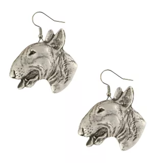 Bull Terrier II - boucles d'oreilles pendantes avec des chiens, bijoux charmants pour maman de chien, cadeau pour fille de la marque Art-Dog