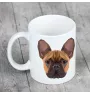 Bouledogue français - tasse avec une photo et un motif de chien géométrique Art-Dog