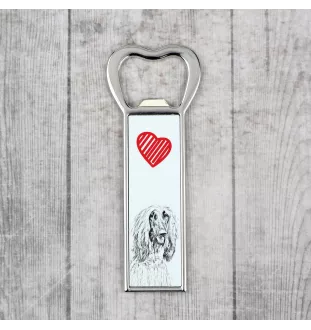 Afghan Hound, Tazi - bottle opener with a dog, personalized fridge opener, unique gift for a man by Art-Dog brand