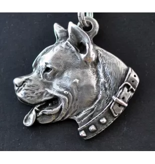 American Staffordshire Terrier, Amstaff I - Dog necklace, unique jewellery for the dog fan, unique adder pendant by Art-Dog brand