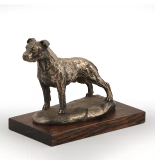 American Staffordshire Terrier, Amstaff II - dog figurine, dog silhouette figurine, trophy for Art-Dog dog show exhibition