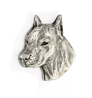 American Staffordshire Terrier, Amstaff I - Halskette mit Hund, Anhänger für Hundemama, einzigartiger Schmuck der Marke Art-Dog