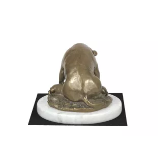 Amerykański Staffordshire terrier statuetka na jasnym kamieniu Art-Dog