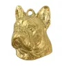 French Bulldog, Frenchie II - Dog necklace in gift box, gold-plated pendant for dog fan, striking jewellery by Art-Dog