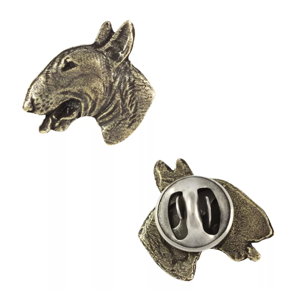 Bull Terrier, Bully III - Dog brooch in a gift box, elegant pin, lapel pin for Art-Dog brand jacket