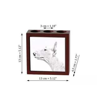 Bull Terrier, Bully - pen holder with a dog, desk organizer with a print, personalized desk decoration from the Art-Dog brand.