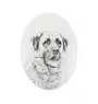 Anatolian Shepherd Dog, Turkish Kangal Dog - commemorative plaque with a photo of a dog, tombstone with a print, personalized oval plaque from the Art-Dog brand