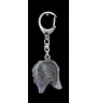 Azawakh, Tuareg Sloughi II - Silver-plated key ring with a dog in a gift box, handbag decoration, backpack pendant by Art-Dog brand