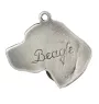 Beagle - Silver-plated key ring with a dog in a gift box, handbag decoration, backpack pendant by Art-Dog brand