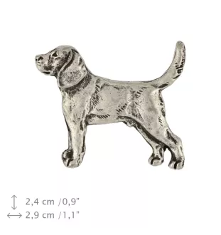 Beagle - Dog brooch in a gift box, elegant pin, lapel pin for Art-Dog brand jacket