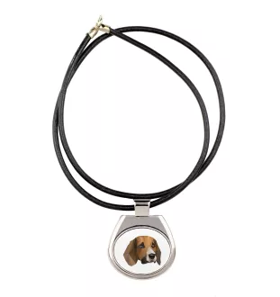 Beagle - necklace with a geometric design and the inscription "Art-Dog"