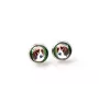 Basset Hound - jewelry with your photo box, set of necklace and earrings, personalized products from the Art-Dog brand