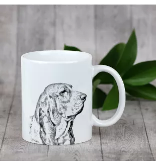 Basset Hound - cup with a dog, cheerful cup for a dog lover, personalized gift from the Art-Dog brand