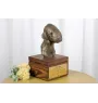 Terrier De Bedlington, Bedlington Terrier - urne pour les cendres du chien avec une statuette, petite urne pour chien, urne personnalisée avec le buste du chien de la marque Art-Dog