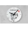 Bedlington Terrier, Rothbury Terrier, Rodbery Terrier - wall clock with a dog, shelf clock with a print, personalized home decoration from the Art-Dog brand