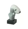 Terrier De Bedlington, Bedlington Terrier - figurine peinte, statue, sculpture, réalisée par l'artiste, marque Art-Dog