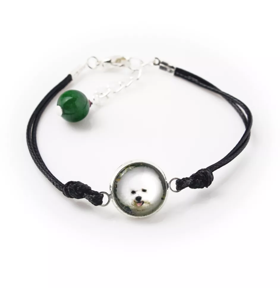 Bichon Frise, Gelockter Bichon, Tenneriffahündchen - Armband mit Ihrem Foto handgefertigt, einzigartiger Schmuck der Marke Art-Dog