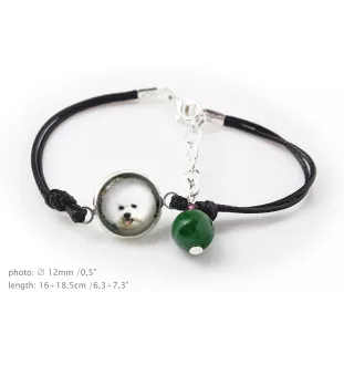 Bichon Frise, Gelockter Bichon, Tenneriffahündchen - Armband mit Ihrem Foto handgefertigt, einzigartiger Schmuck der Marke Art-Dog