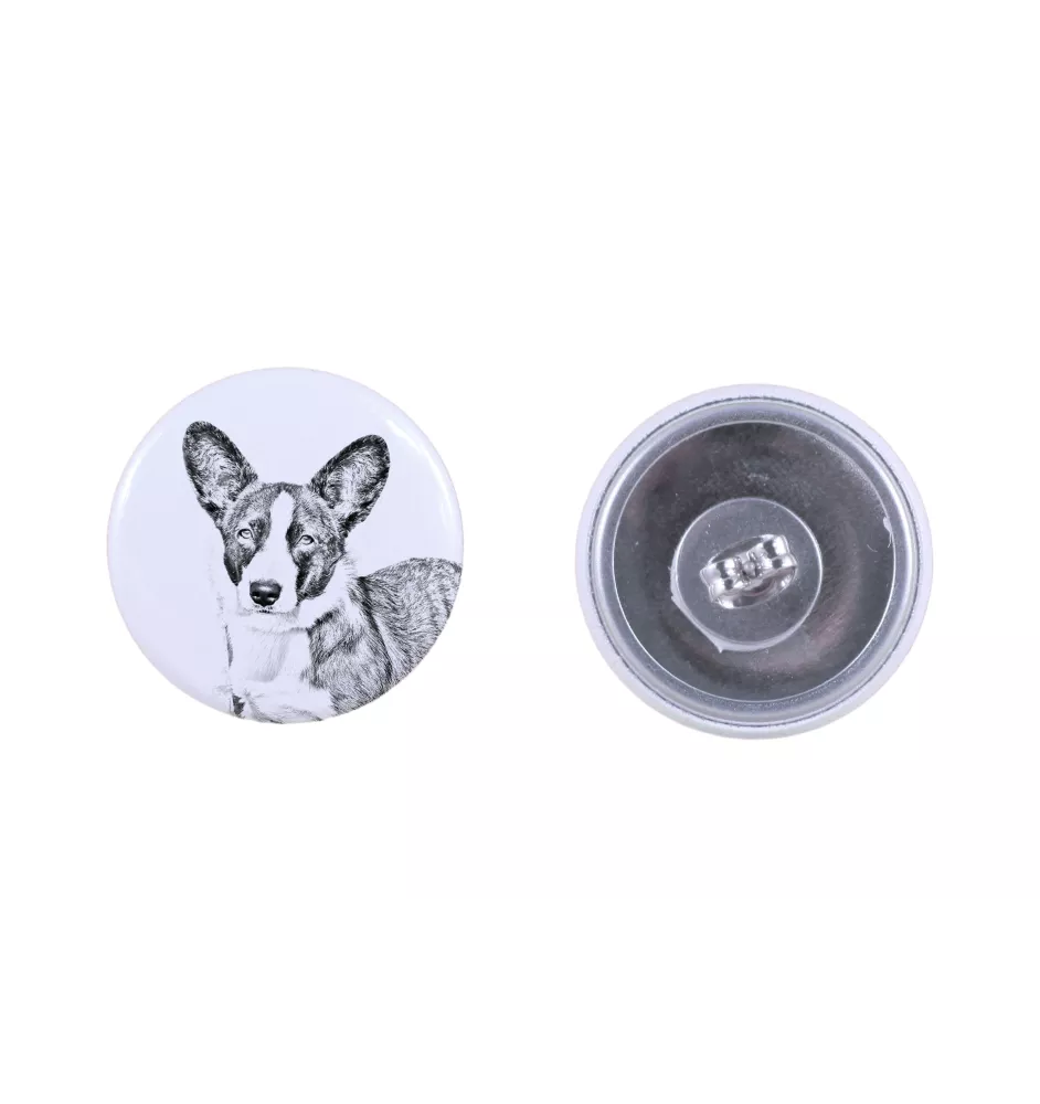 Cardigan Welsh Corgi - boucles d'oreilles uniques avec un chien, votre animal de compagnie sur un porte-clés, marque propre Art-Dog