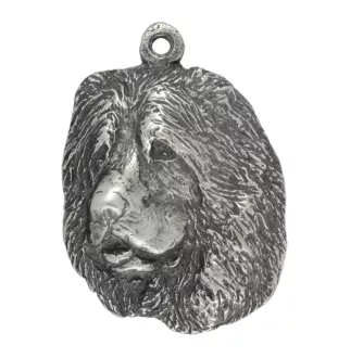 Berger du Caucase - Porte-clés argenté avec chien, décoration de sac à main, pendentif de sac à dos par la marque Art-Dog