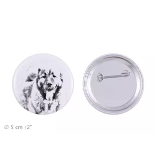 Caucasian Shepherd Dog, Caucasian Ovcharka - pin with your dog, add your own photo, Art-Dog brand