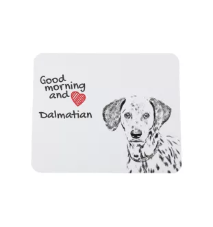 Dalmatian, Carriage Dog, Spotted Coach Dog - mouse pad with print, personalized dog-themed mouse pad, unique gadget for an office worker by Art-Dog brand