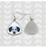 Dalmatian, Carriage Dog, Spotted Coach Dog - earrings with a picture and the inscription geometric dog Art-Dog