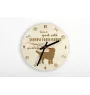 Drentse Patrijshond, Drentsche Patrijshond - clock with a dog, wooden clock, wall clock for dog lovers, clock for desk and shelf, Art-Dog