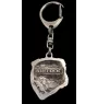 Bulldog, English Bulldog, British Bulldog II - Silver-plated key ring with dog, handbag decoration, backpack pendant by Art-Dog brand