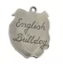 Bulldog, English Bulldog, British Bulldog II - Necklace with dog, silver-plated pendant for dog fan, unique jewelry by Art-Dog brand