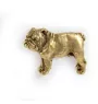 Bulldog, English Bulldog, British Bulldog I - Dog brooch in decorative box, elegant gold-plated pin, Art-Dog brand jacket pin