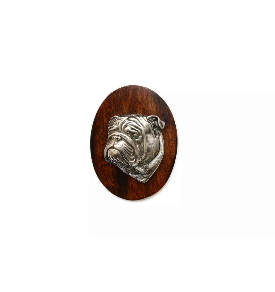 Bulldog, English Bulldog, British Bulldog II - Dog show brooch, starter number clip, dog pin by Art-Dog