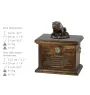 Bulldog II - urn for dog ashes, urn with a statuette, personalized urn for dog ashes by Art-Dog brand