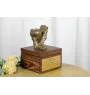 Bulldog - urn for dog ashes with a statuette, small urn for a dog, personalized urn with a bust of a dog by Art-Dog brand