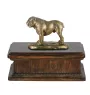 Bulldog, English Bulldog, British Bulldog - urn for dog ashes, classic urn with a statuette, elegant urn with a dog by Art-Dog brand