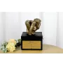 Bulldog - an urn with an engraving and a sculpture of a dog, a handmade product by the Art-Dog brand.