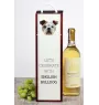 Bulldog, English Bulldog, British Bulldog - geometric box with a picture and inscription for wine by Art-Dog